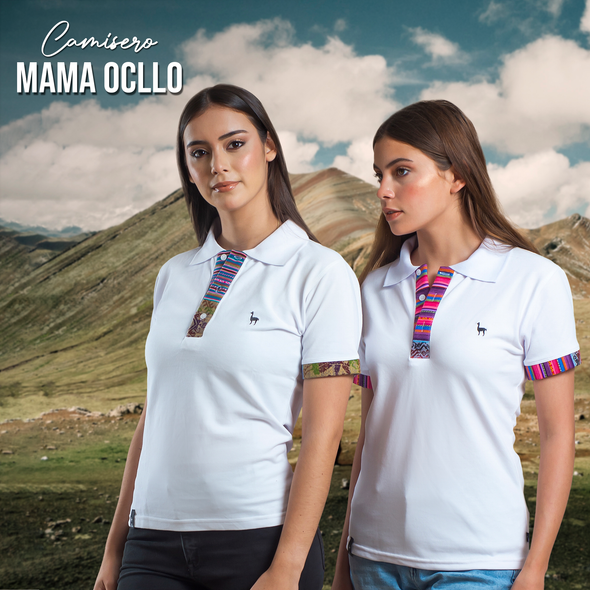 Camisero Mama Ocllo, elaborado en algodón tipo piqué