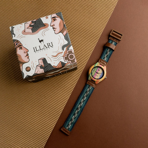 K’UYCHI AZUL | RELOJ INTIHUATANA | Colección CCOPI