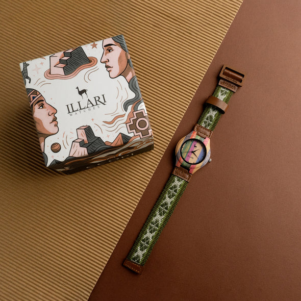 K’UYCHI VERDE | RELOJ INTIHUATANA | Colección CCOPI