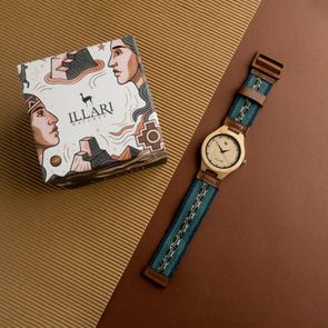 LLAMP’U SUT’I AZUL | RELOJ INTIHUATANA | Colección CCOPI
