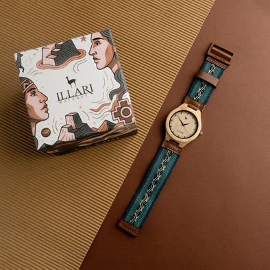 LLAMP’U SUT’I AZUL | RELOJ INTIHUATANA | Colección CCOPI