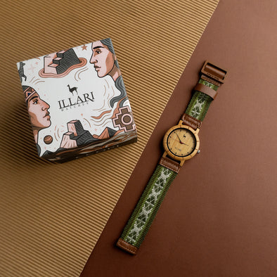 MUYUY VERDE | RELOJ INTIHUATANA | Colección CCOPI