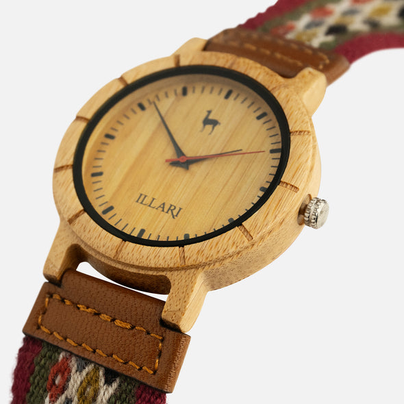 MUYUY ROJO | RELOJ INTIHUATANA | Colección CCOPI