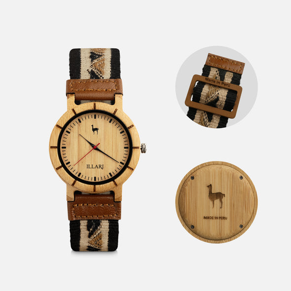 MUYUY NEGRO | RELOJ INTIHUATANA | Colección CCOPI