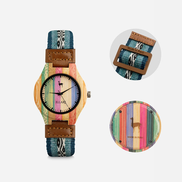 K’UYCHI AZUL | RELOJ INTIHUATANA | Colección CCOPI