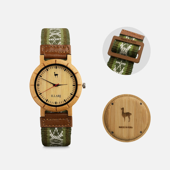 MUYUY VERDE | RELOJ INTIHUATANA | Colección CCOPI