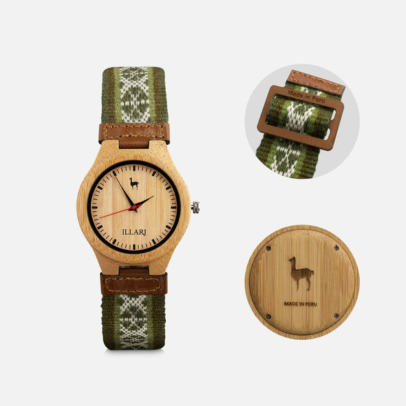 LLAMP’U VERDE | RELOJ INTIHUATANA | Colección CCOPI