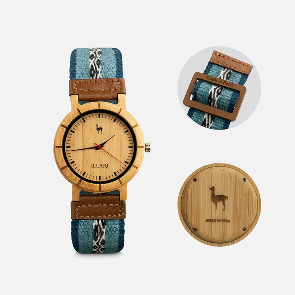MUYUY AZUL | RELOJ INTIHUATANA | Colección CCOPI