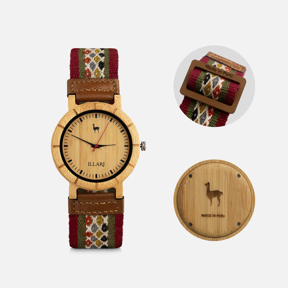 MUYUY ROJO | RELOJ INTIHUATANA | Colección CCOPI