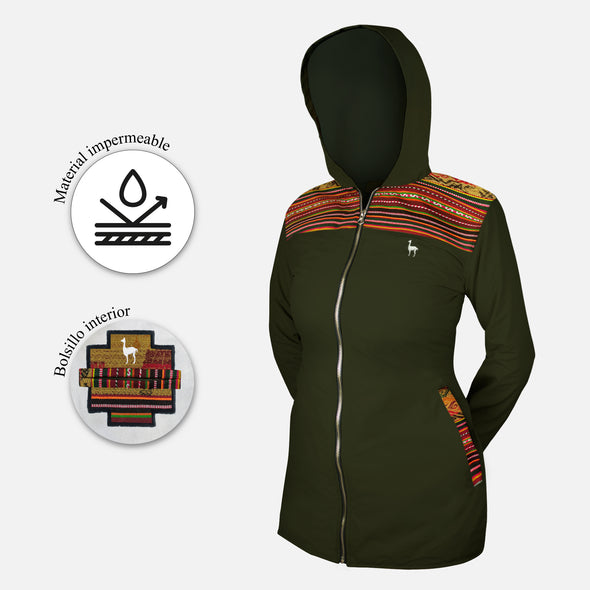 CASACA COYA VERDE OSCURO