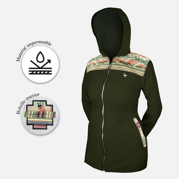 CASACA COYA VERDE OSCURO