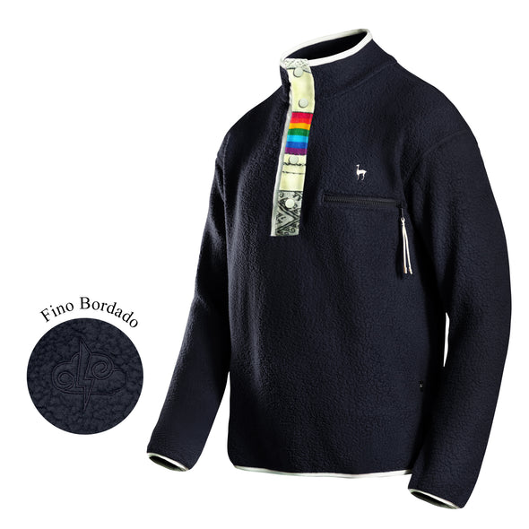 POLERA ILLAPA AZUL MARINO
