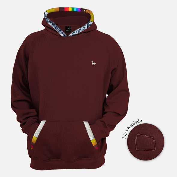 POLERA 12 ÁNGULOS VINO