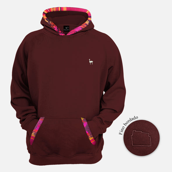 POLERA 12 ÁNGULOS VINO