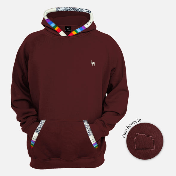 POLERA 12 ÁNGULOS VINO