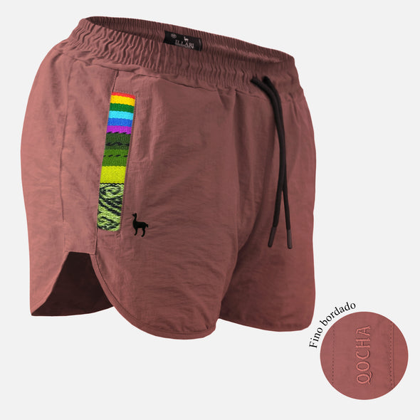 SHORT QOCHA PALO ROSA