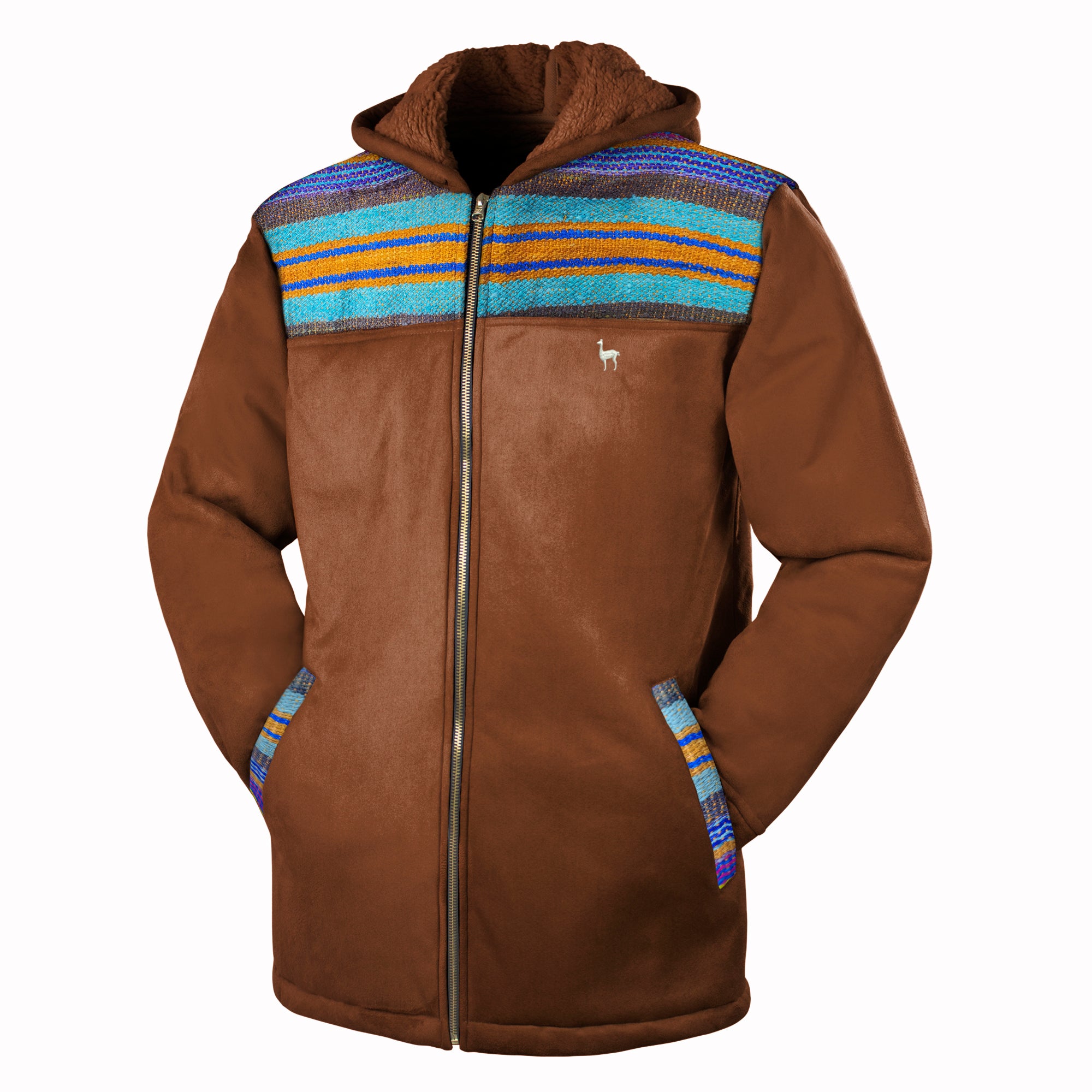 CASACA WIRACOCHA MARRÓN – ILLARI SOUVENIRS